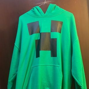 Minecraft Creeper Hoodie size L